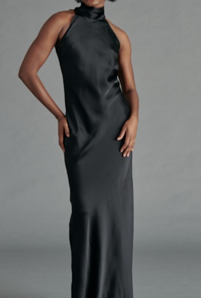 Lara Satin Maxi Dress by Steve Madden