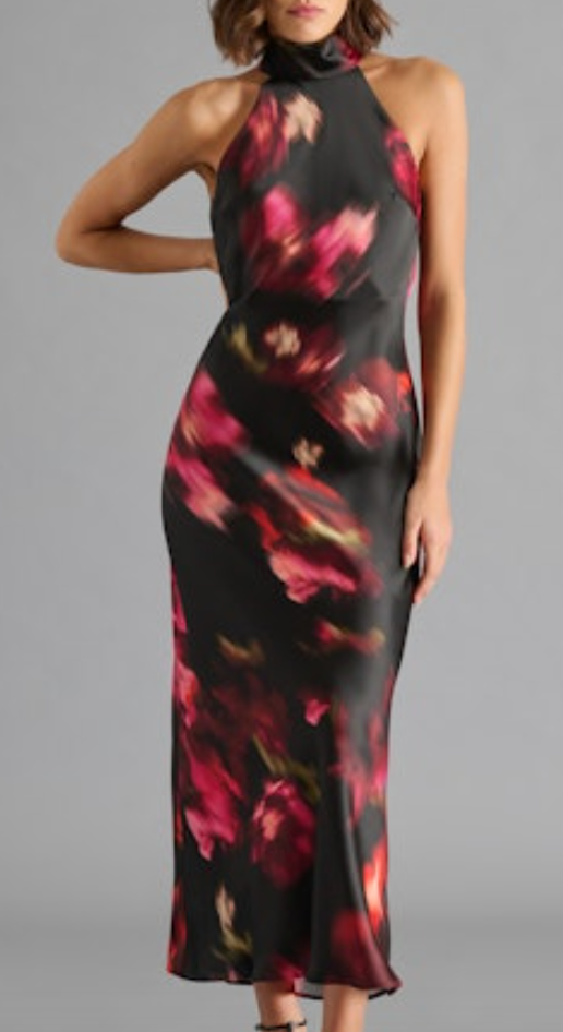 Lara Satin Maxi Dress by Steve Madden