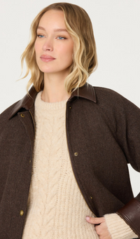 Rylan Houndstooth Plaid Jacket by ASTR the Label