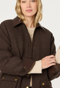 Rylan Houndstooth Plaid Jacket by ASTR the Label