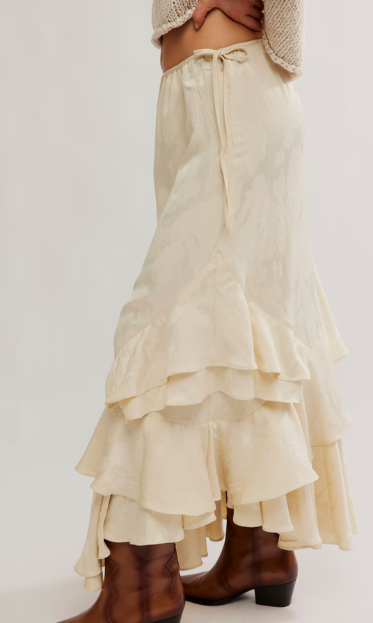 Autumn Satin Maxi Skirt by Free People