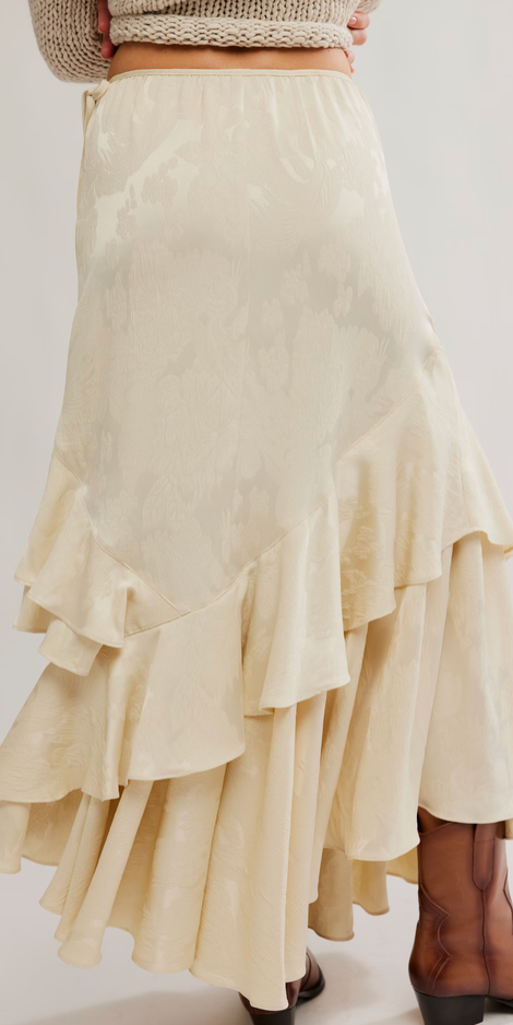 Autumn Satin Maxi Skirt by Free People