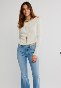 Butterfly Cuff Long Sleeve Top by Free People