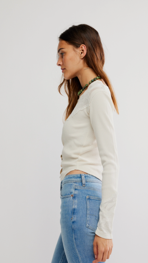 Butterfly Cuff Long Sleeve Top by Free People