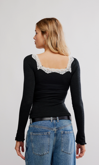 Lace Long Sleeve Top by Free People