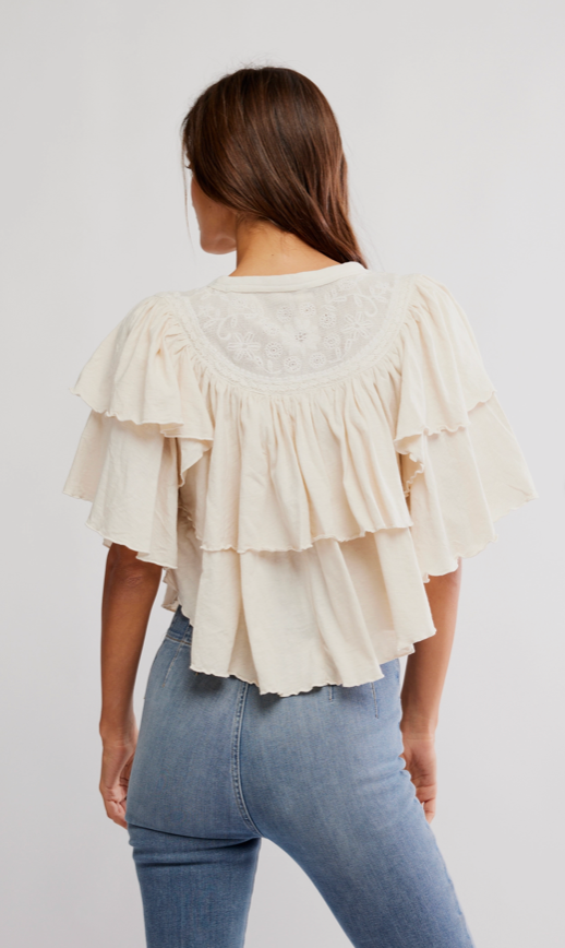 Ruffle Rose Party Top by Free People