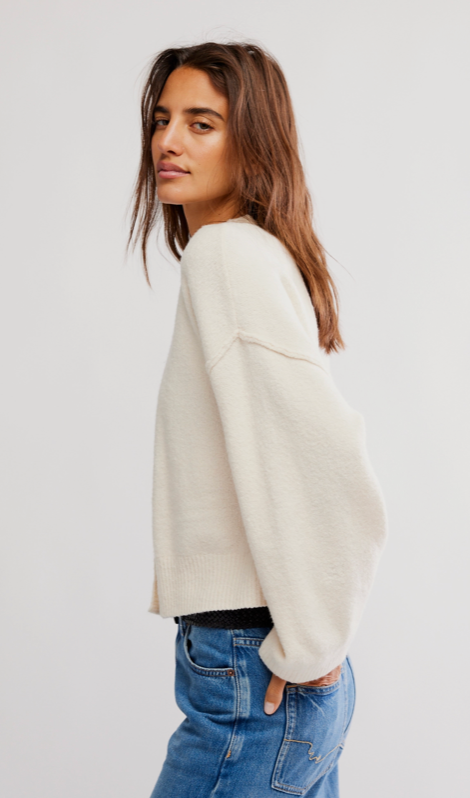 Cool of the Night Button Down Cardigan Sweater by Free People