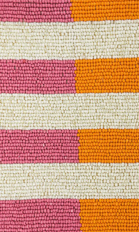 Beaded Striped Summer Bag