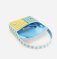 Beaded Striped Summer Bag