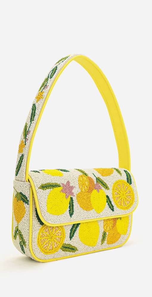 Beaded Lemon Bag