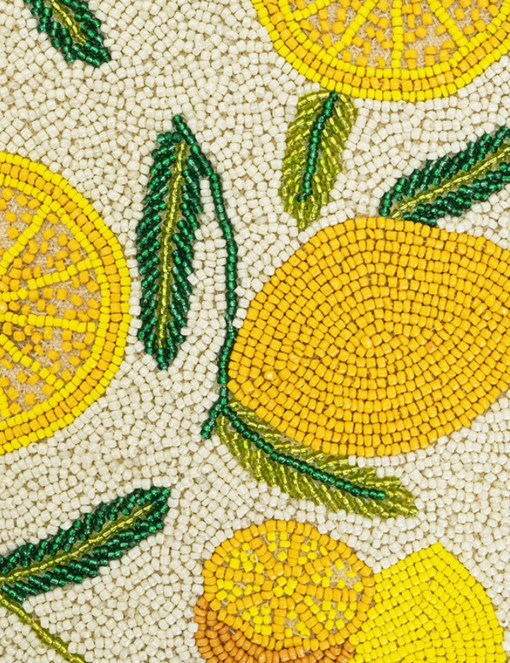Beaded Lemon Bag