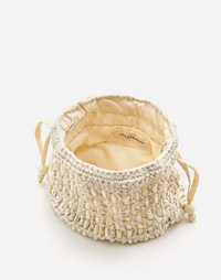 Pearl Beaded Bucket Bag