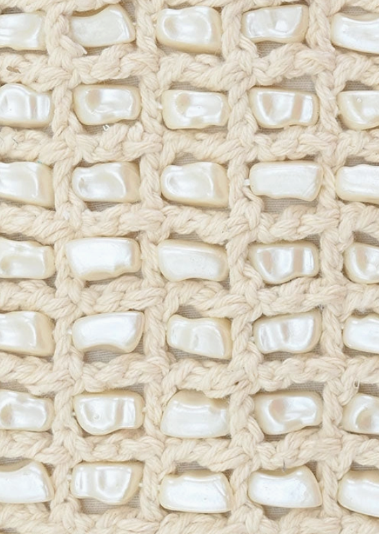 Pearl Beaded Tote Bag