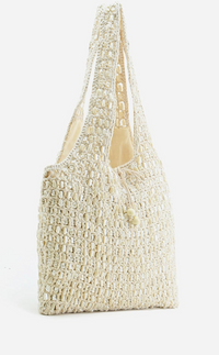 Pearl Beaded Tote Bag