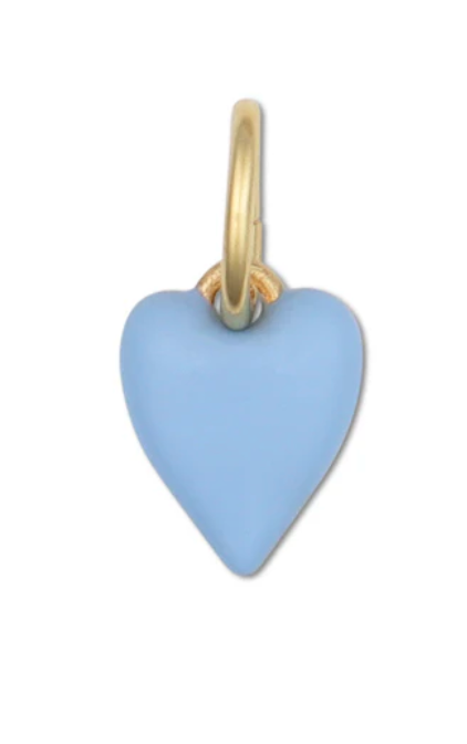 Mini Blue Enamel Heart Charm by HART