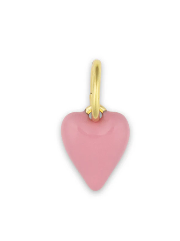 Mini Pink Enamel Heart Charm by HART