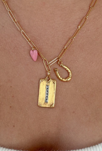 Mini Pink Enamel Heart Charm by HART