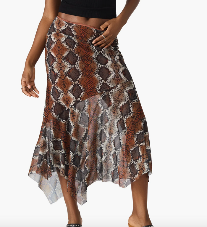 Lacie Snakeprint Maxi Skirt