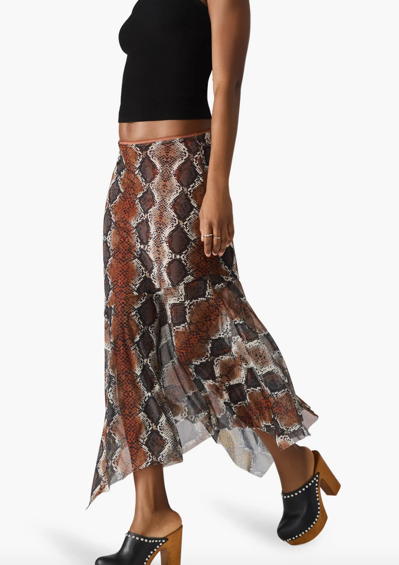 Lacie Snakeprint Maxi Skirt