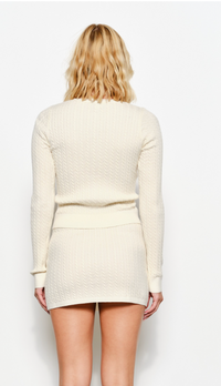 Sydney Cable Knit Cardigan Sweater