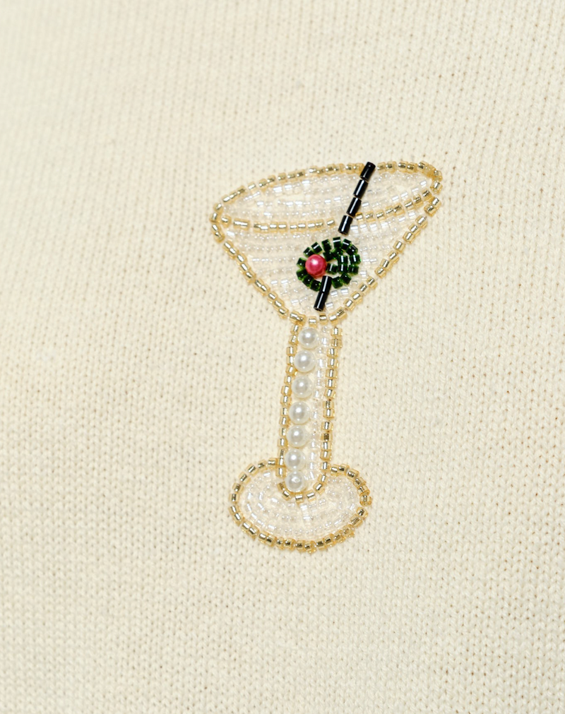 Martini Beaded Sweater