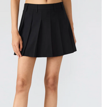 Black Pleated Skort by Steve Madden