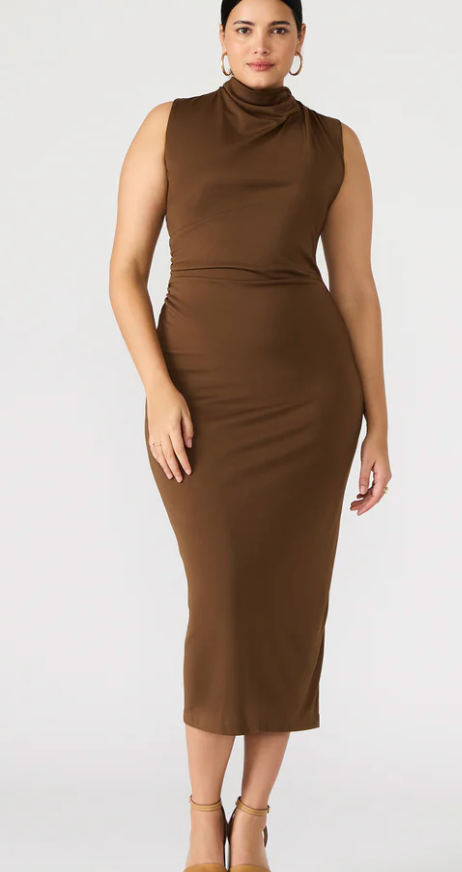 Brown Midi Dress by Steve Madden