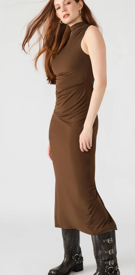 Brown Midi Dress by Steve Madden