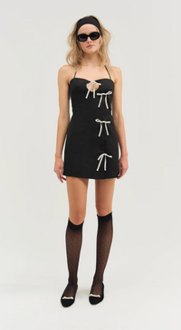 Helena Bow Poplin Mini Dress by For Love and Lemons