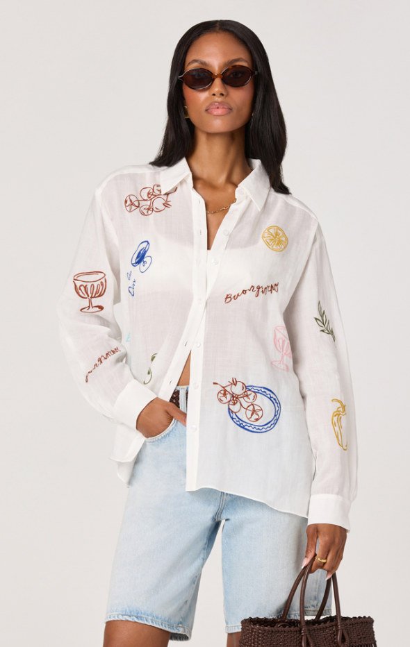 Trace Button Down Shirt by ASTR the Label