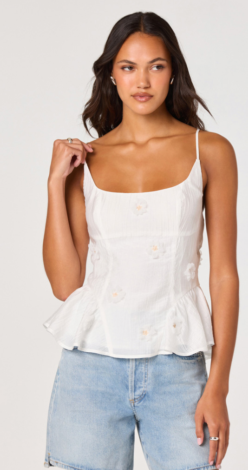 Kassidy Flower Top by ASTR