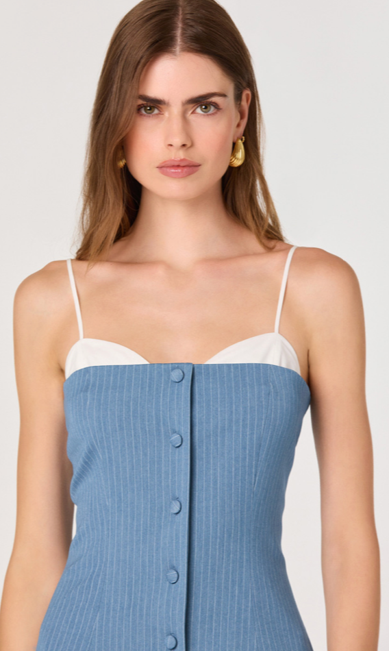 Striped Vest Mini Dress by ASTR