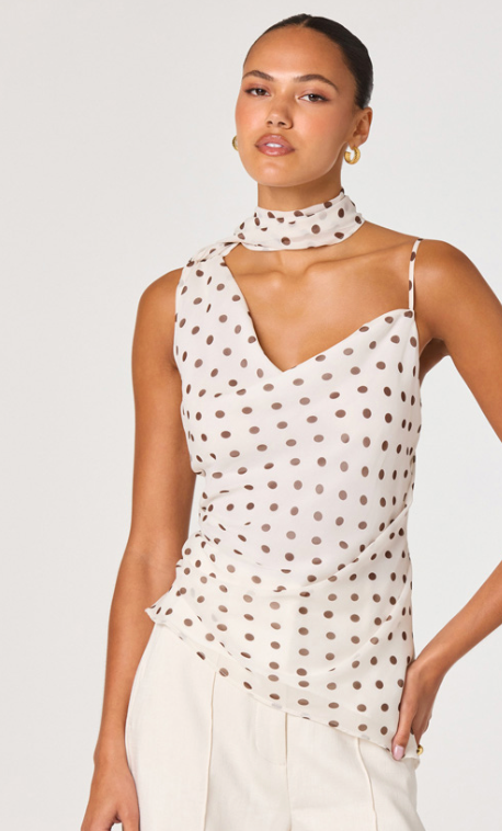 Adrie Polka Dot Top by ASTR