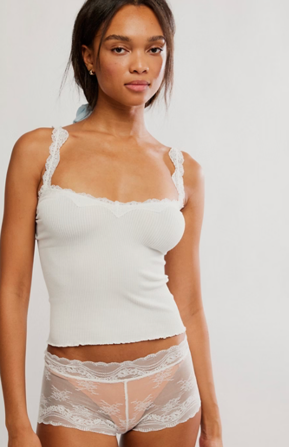 Spring Fever Cami Top by Free People in White or Navy