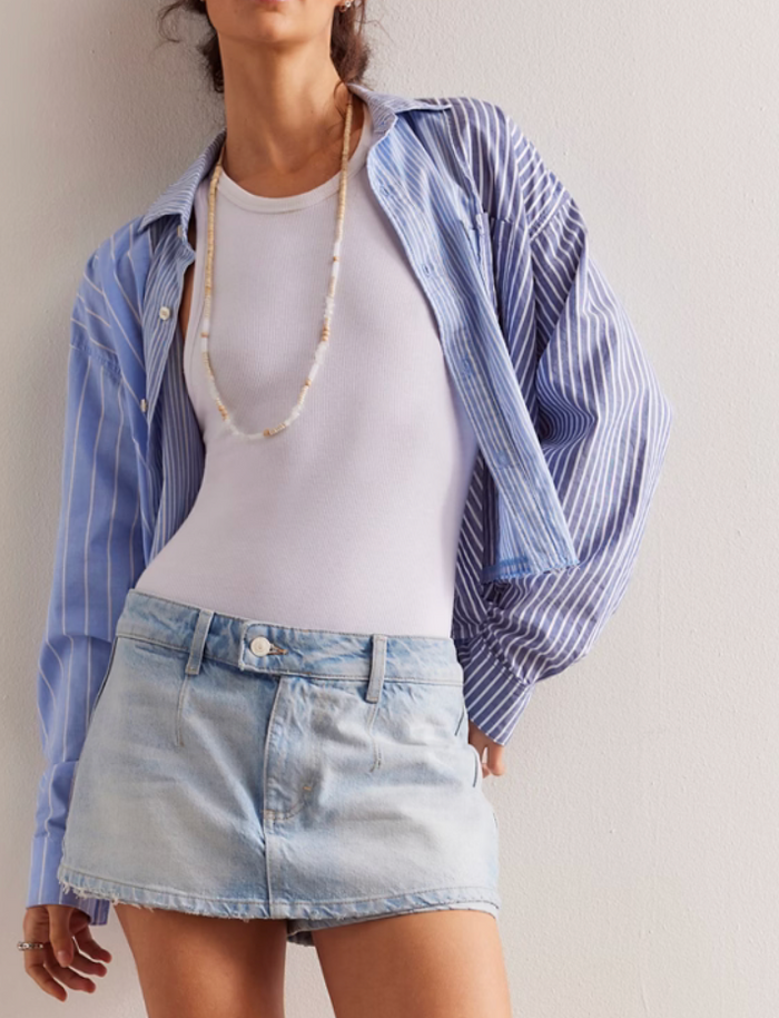 Light Denim Skort by Free People