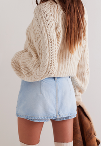 Light Denim Skort by Free People
