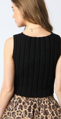 Cable Knit Sweater Vest