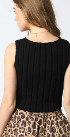Cable Knit Sweater Vest