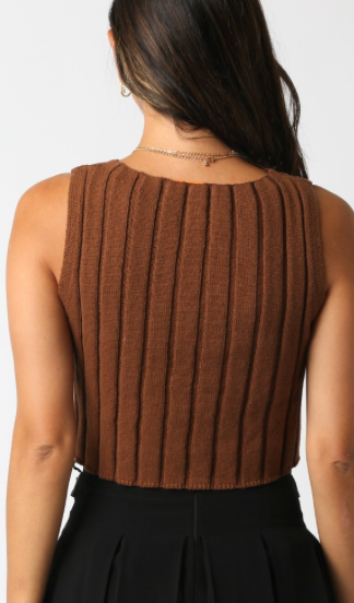 Cable Knit Sweater Vest