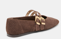 Brown Suede Ballet Flats by Dolce Vita