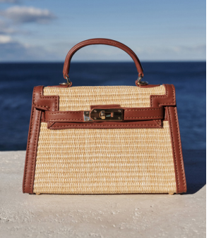 Billini Raffia Bag in Brown or White