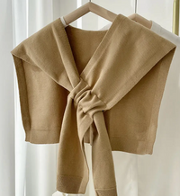 Knotted Sweater Shawl