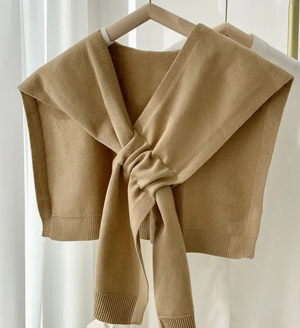 Knotted Sweater Shawl