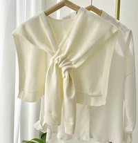 Knotted Sweater Shawl