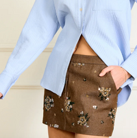 Harriet Sequin Mini Skirt by Line and Dot