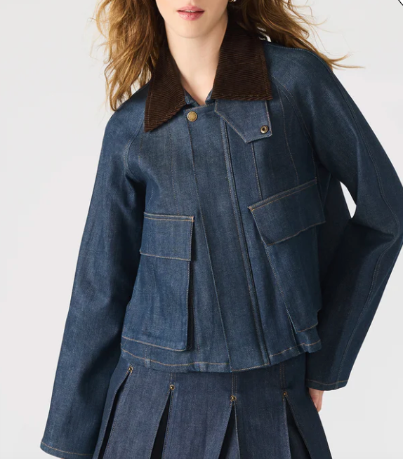 Justina Jacket with Suede Collar by Steve Maddem