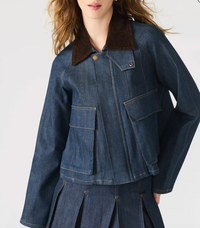 Justina Jacket with Suede Collar by Steve Maddem