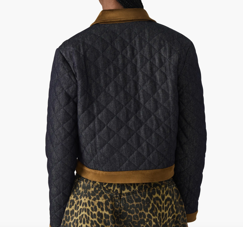 Denim and Suede Collar Jacket by Steve Madden