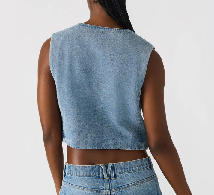 Brea Denim Vest by Steve Madden