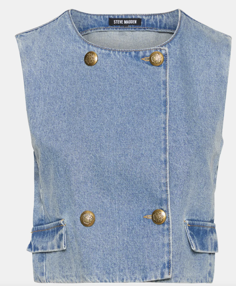 Brea Denim Vest by Steve Madden